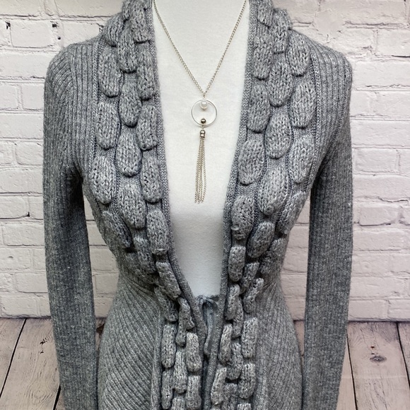 BCBG MaxAzria Ribbed Cardigan Sweater - Picture 2 of 6